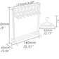 EARRING STAND ORGANIZER ACRYLIC WITH 8 MINI HANGERS