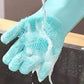 Silicon Washable & Reusable Washing Glovesss