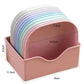 10 Pcs Plates with Stand